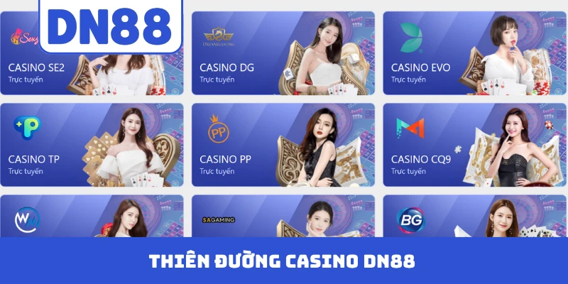 Thiên đường casino DN88 thu hút đông đảo hội viên